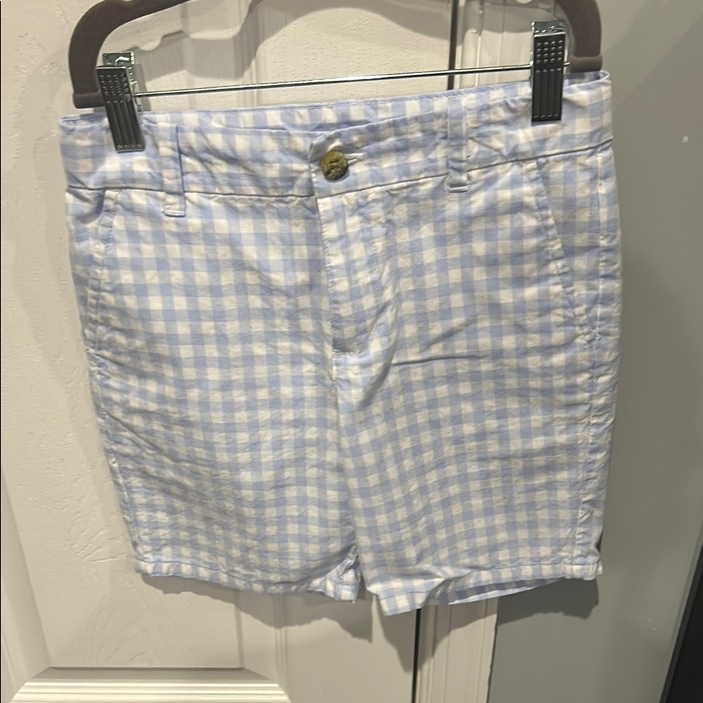 Janie and Jack kids Blue Gingham shorts